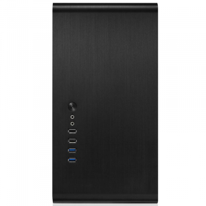 Jonsbo UMX3 black (Window version) táp nélküli ablakos Micro-ATX ház fekete